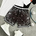 thumbnail image 1 of Tide Brand Quick Dry Basketball Shorts Casual Sports Pants Waist Fruit Flower But Knee Five Point Pants Fitness Sports Shorts, 1 of 5