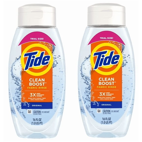Tide Clean Boost Fabric Softener Rinse, Original Scent, 16 fl oz Bottles, 2 Pack
