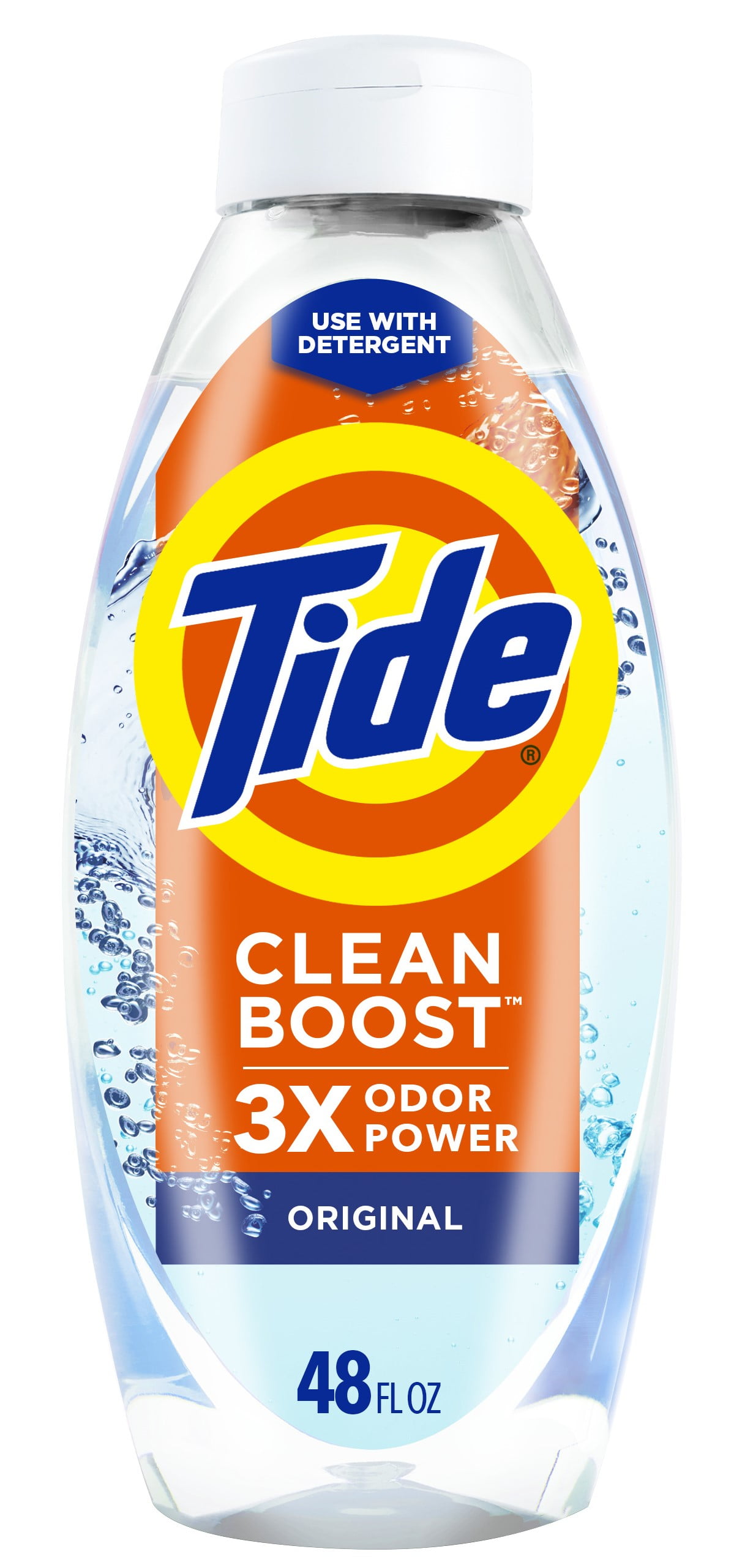 Tide Clean Boost Fabric Softener Rinse, Removes Odors and Residues, Original Scent, 48 fl oz