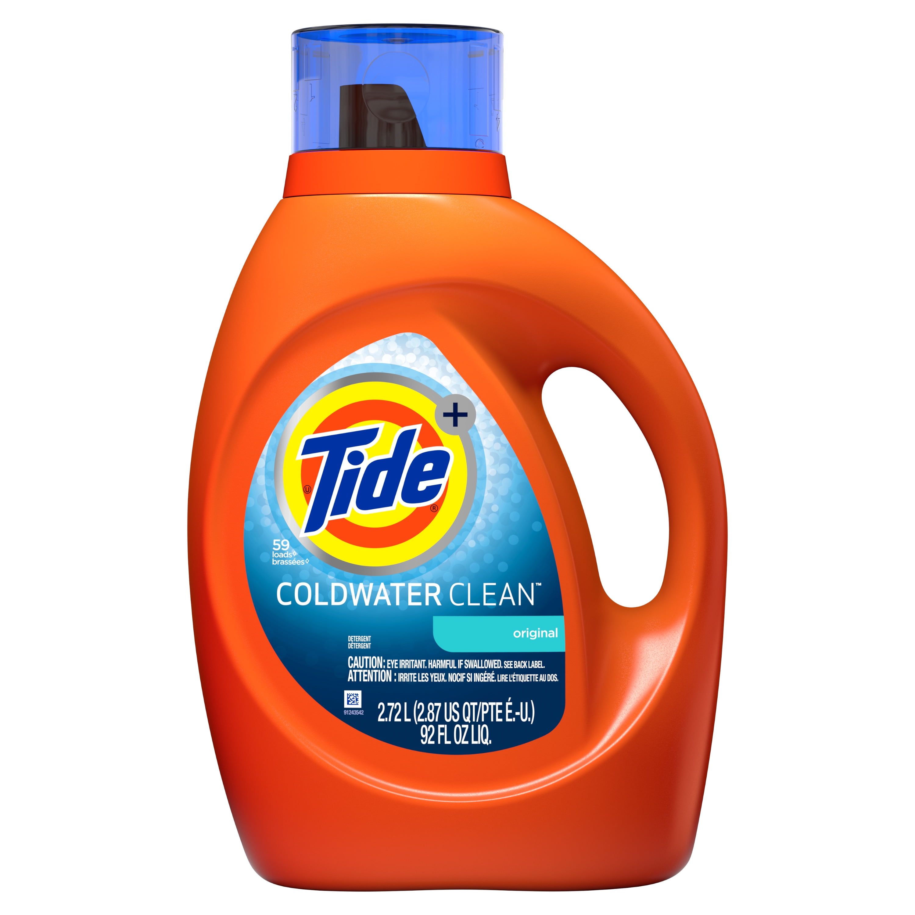 Tide Coldwater Clean Liquid Laundry Detergent, Fresh Scent, 92 oz, 59 Loads