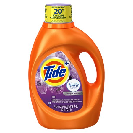 Tide + Febreze Freshness Spring & Renewal Detergent, 100 fl oz