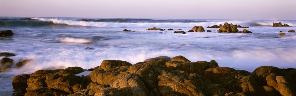 Tide Formation In Sea Pacific Grove California USA Canvas Art - Panoramic Images (36 x 12)