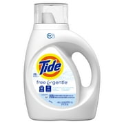Tide Free & Gentle Liquid Laundry Detergent, 25 Loads 37 fl oz