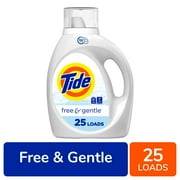Tide Free & Gentle Liquid Laundry Detergent, 34 fl oz
