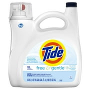 Tide Free & Gentle Liquid Laundry Detergent, 96 loads 138 fl oz