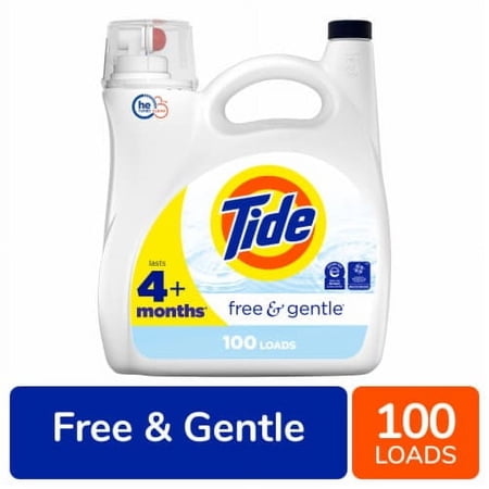 Tide Free & Gentle Unscented Liquid Laundry Detergent