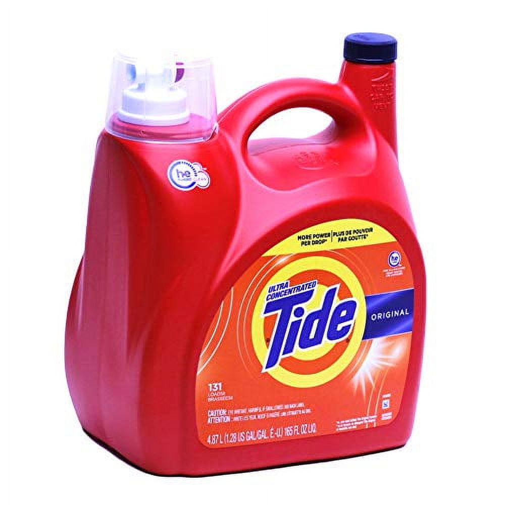 Tide High Efficiency, Ultra Concentrated Original Liquid Laundry Detergent 4.87 L/165 Fl. Oz - 131 Loads