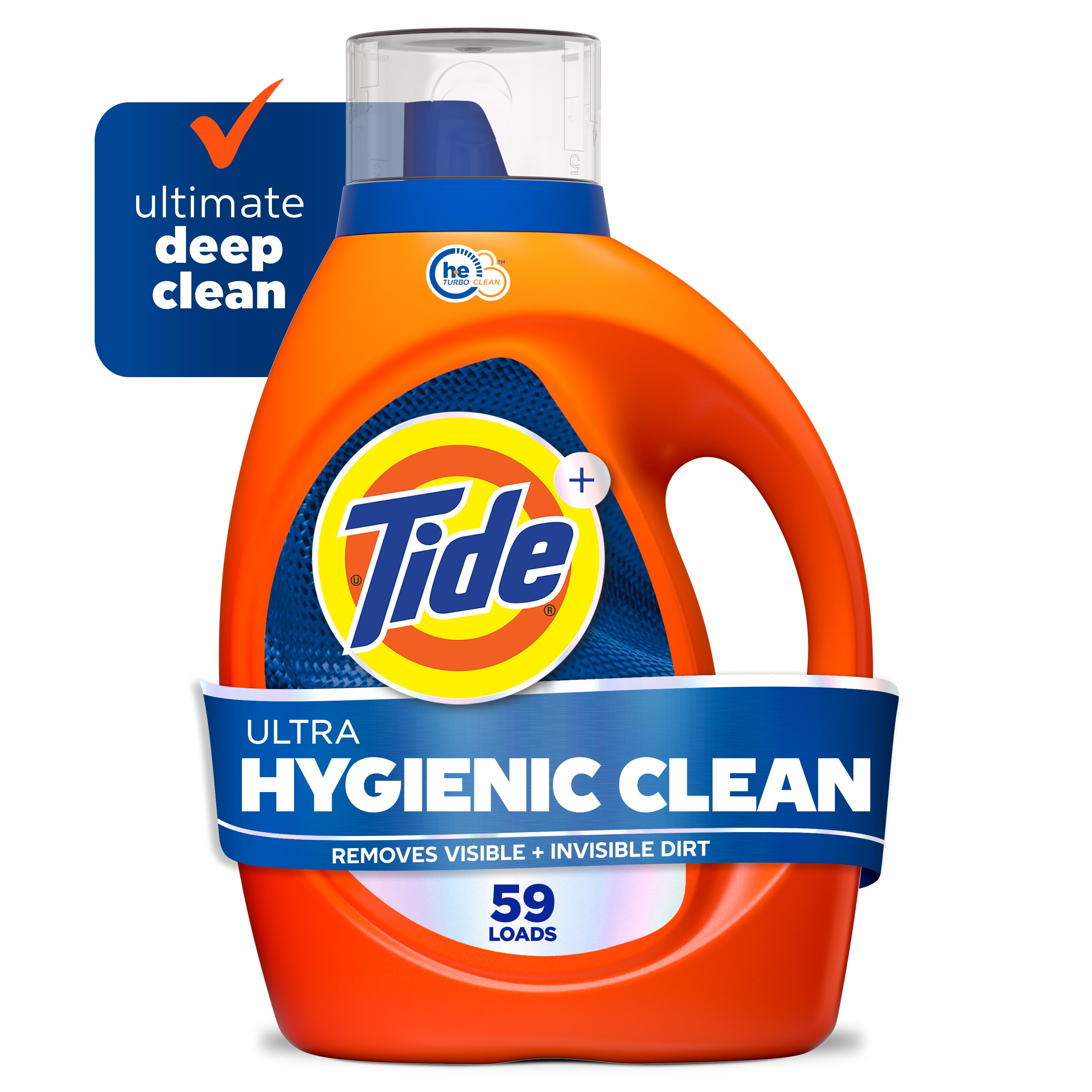 Tide Ultra Hygienic Clean Liquid Laundry Detergent, Original
