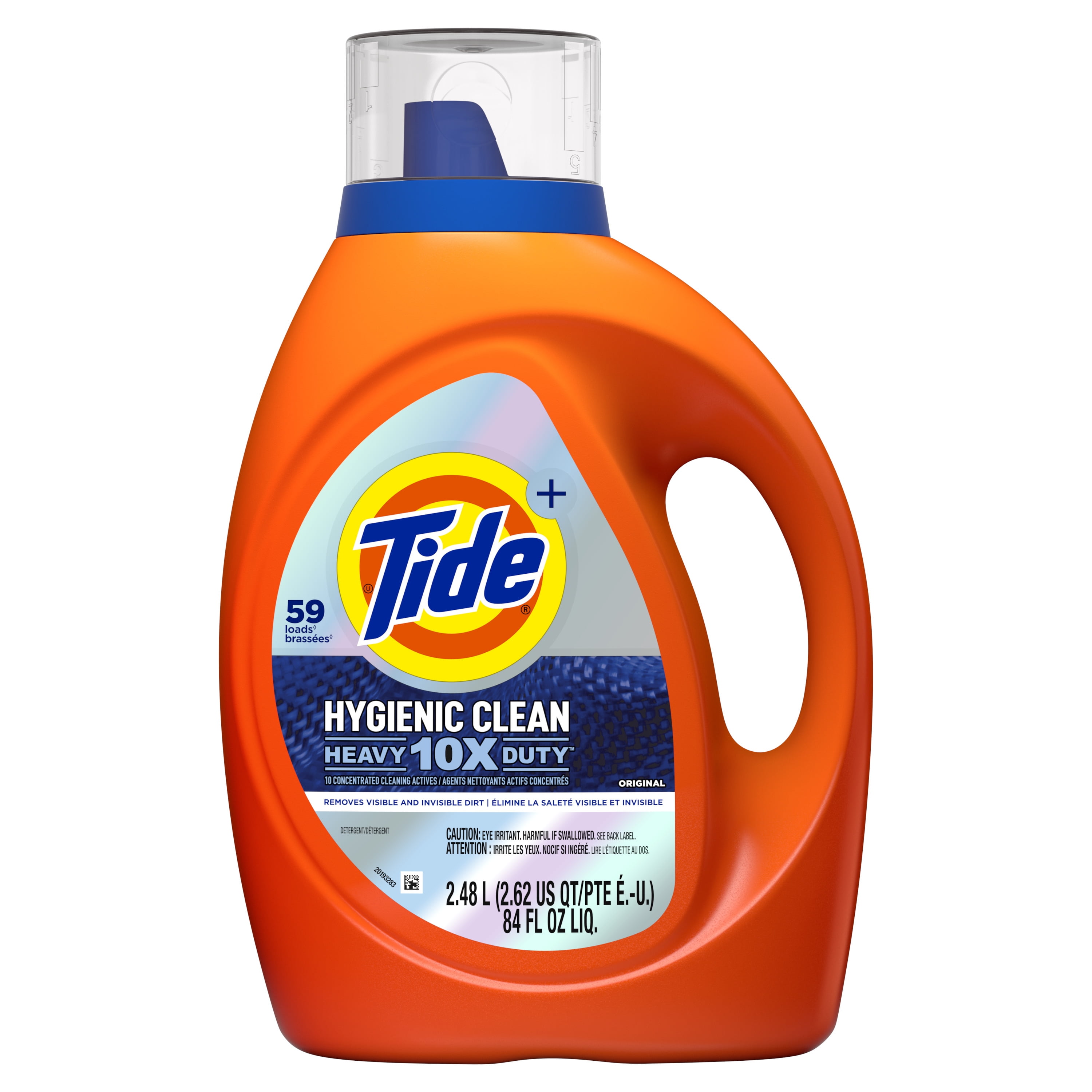 Tide Hygienic Clean Heavy 10x Duty Liquid Laundry Detergent, 64 Loads, 92  fl oz