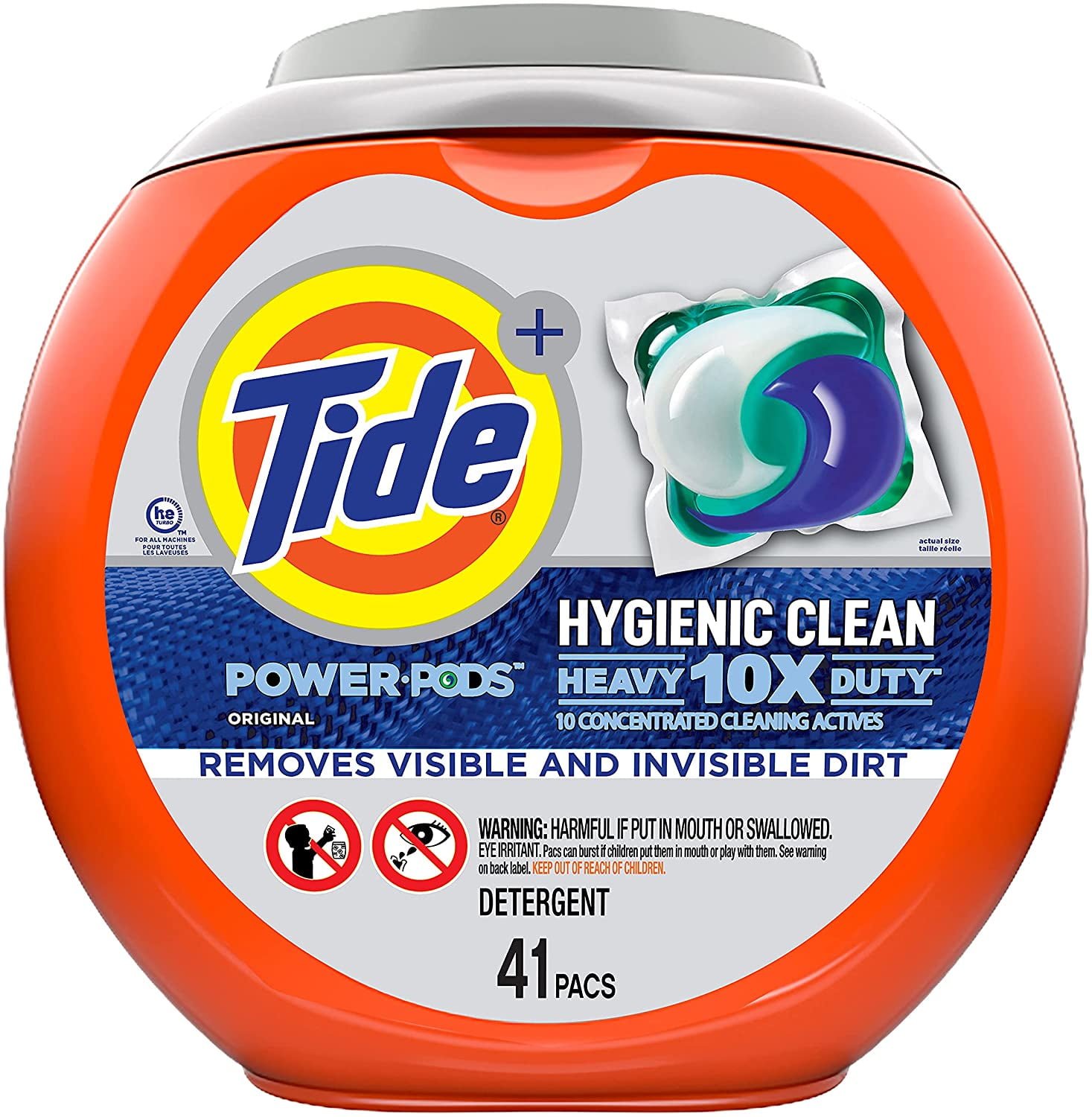 Tide Hygienic Clean Power Pods Plus Bleach - 113 Pods, Free view 3