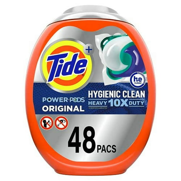 Tide Hygienic Clean Heavy Duty Laundry Detergent Pods, Original, 48 Count