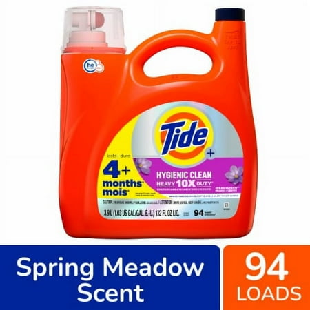 Tide Hygienic Clean Heavy Duty Spring Meadow Liquid Laundry Detergent