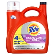 Tide Hygienic Clean Liquid Laundry Detergent, Spring Meadow, 94 Loads, 146 oz
