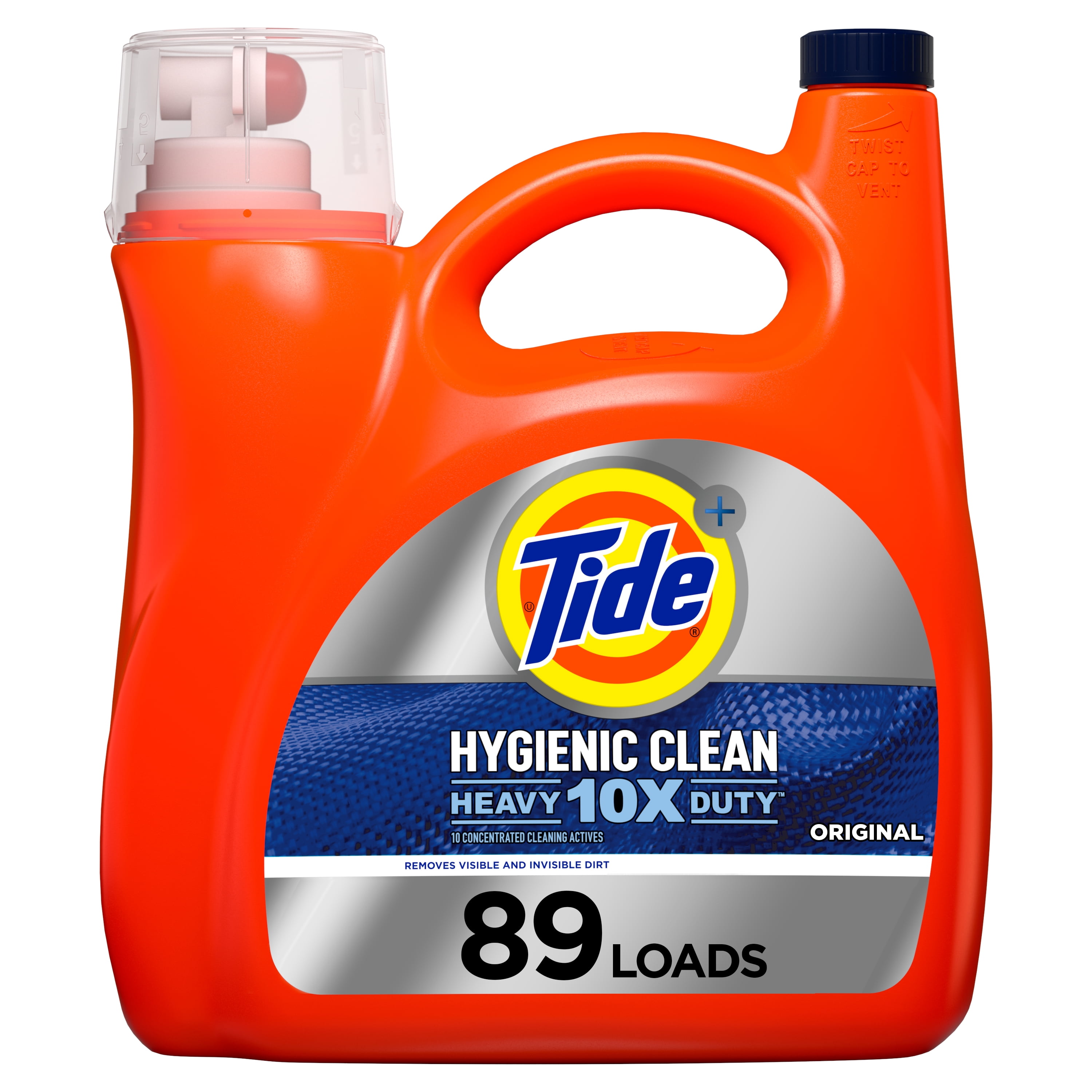Tide Original Hygienic Clean Liquid Laundry Detergent, 89 Loads, 138 Fl