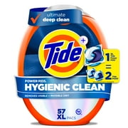 Tide Hygienic Clean Power PODS Laundry Detergent Pacs, Original Scent, 57 Count