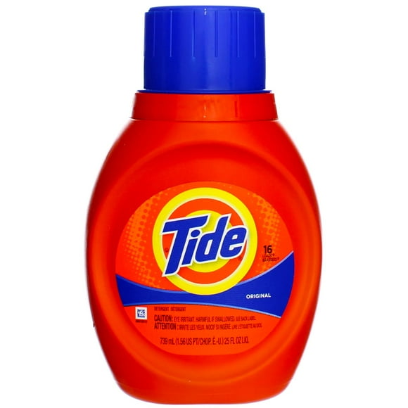 Tide Laundry Detergent Liquid, Original, 25 fl oz (6 Pack)