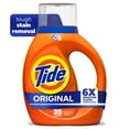 thumbnail image 1 of Tide Laundry Detergent Liquid with 6X Boosted Cleaning Power, Original Scent, 32 fl oz, 25 Loads, 1 of 16