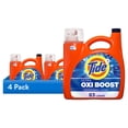 thumbnail image 1 of (4 pack) Tide Laundry Detergent Liquid with Ultra Oxi Boost, Advanced Stain Remover, 117 fl oz, 83 Loads, 1 of 13