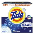 thumbnail image 1 of Tide Powder Laundry Detergent with Bleach, Original Scent, 129 oz, 89 Loads, 1 of 12