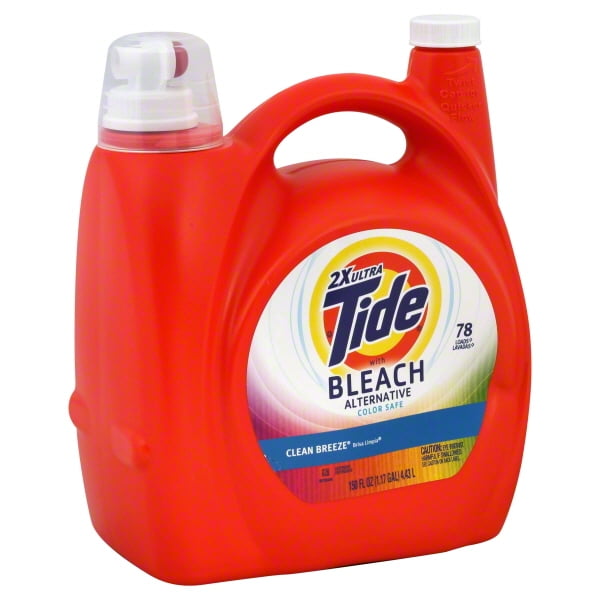 Tide Liquid Detergent Plus Bleach Alternative Color Safe Clean Breeze