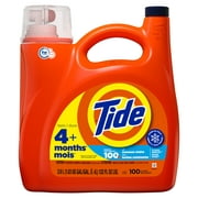 Tide Liquid Laundry Detergent, Clean Breeze, 100 Loads, 132 fl oz, HE Compatible