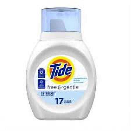 Tide Liquid Laundry Detergent Free & Gentle 25 oz 17 Loads