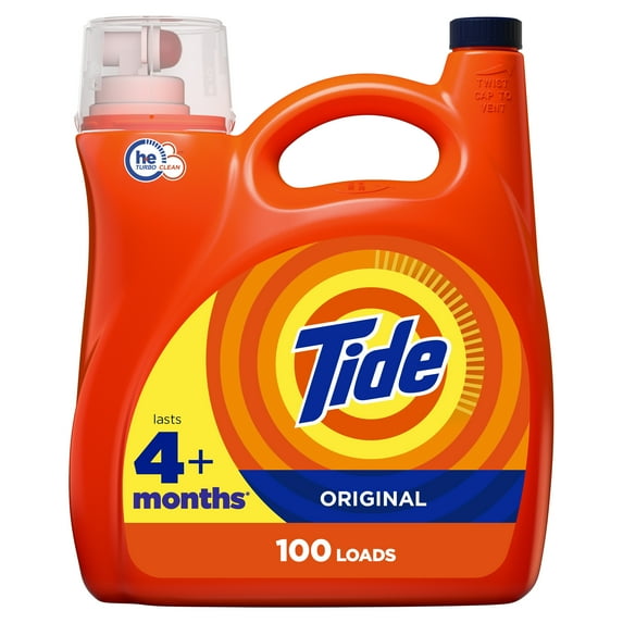 Tide Liquid Laundry Detergent, Original, 100 Loads, 146 fl oz