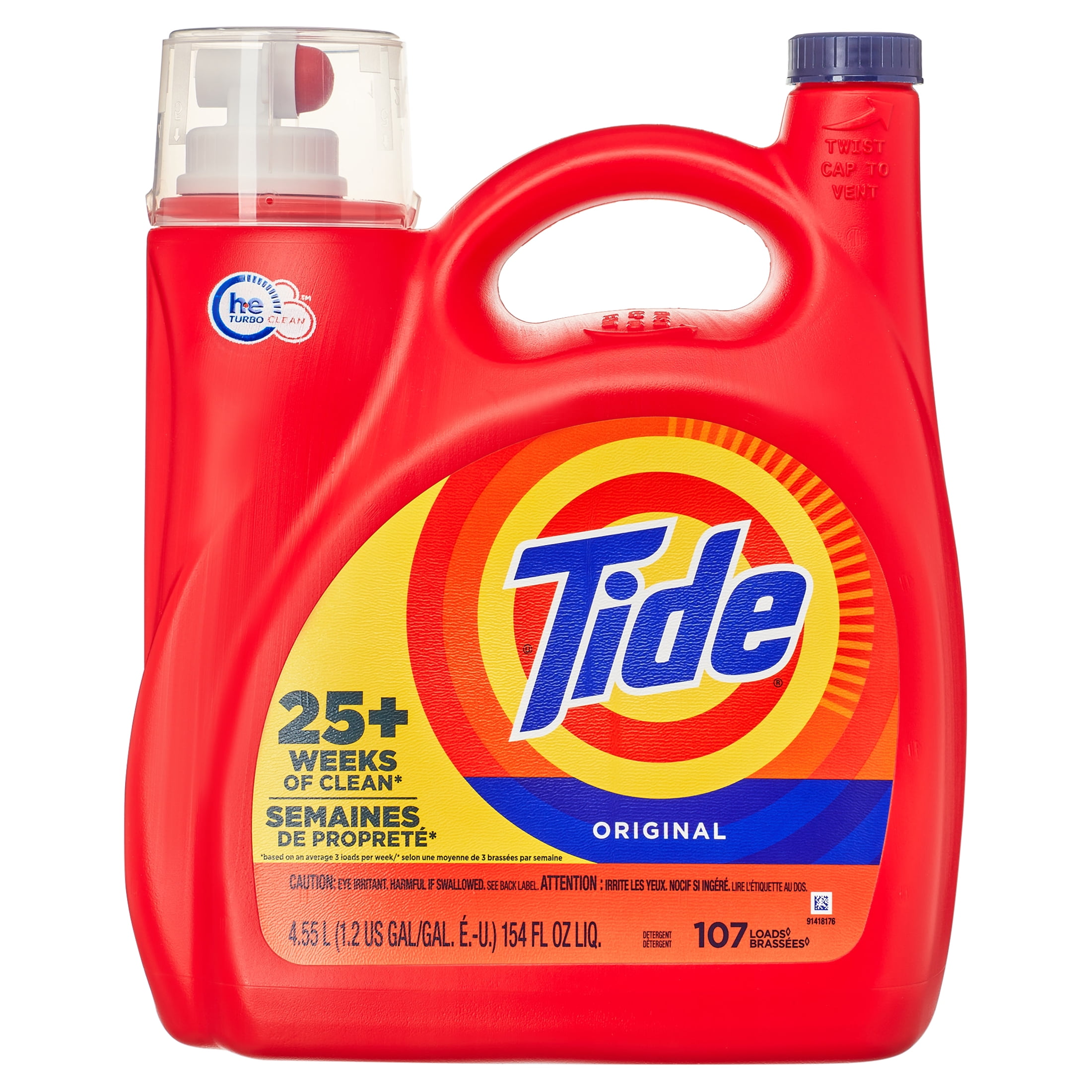 Tide Liquid Laundry Detergent Original 107 loads 154 fl oz
