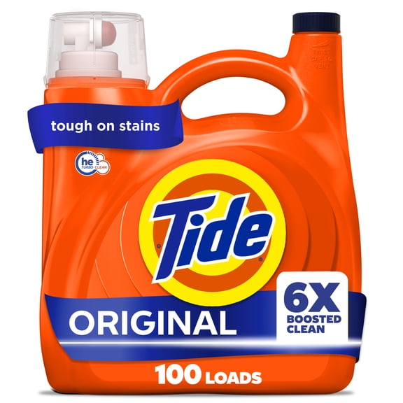 Tide Liquid Laundry Detergent, Original, 125 fl oz, 100 Loads