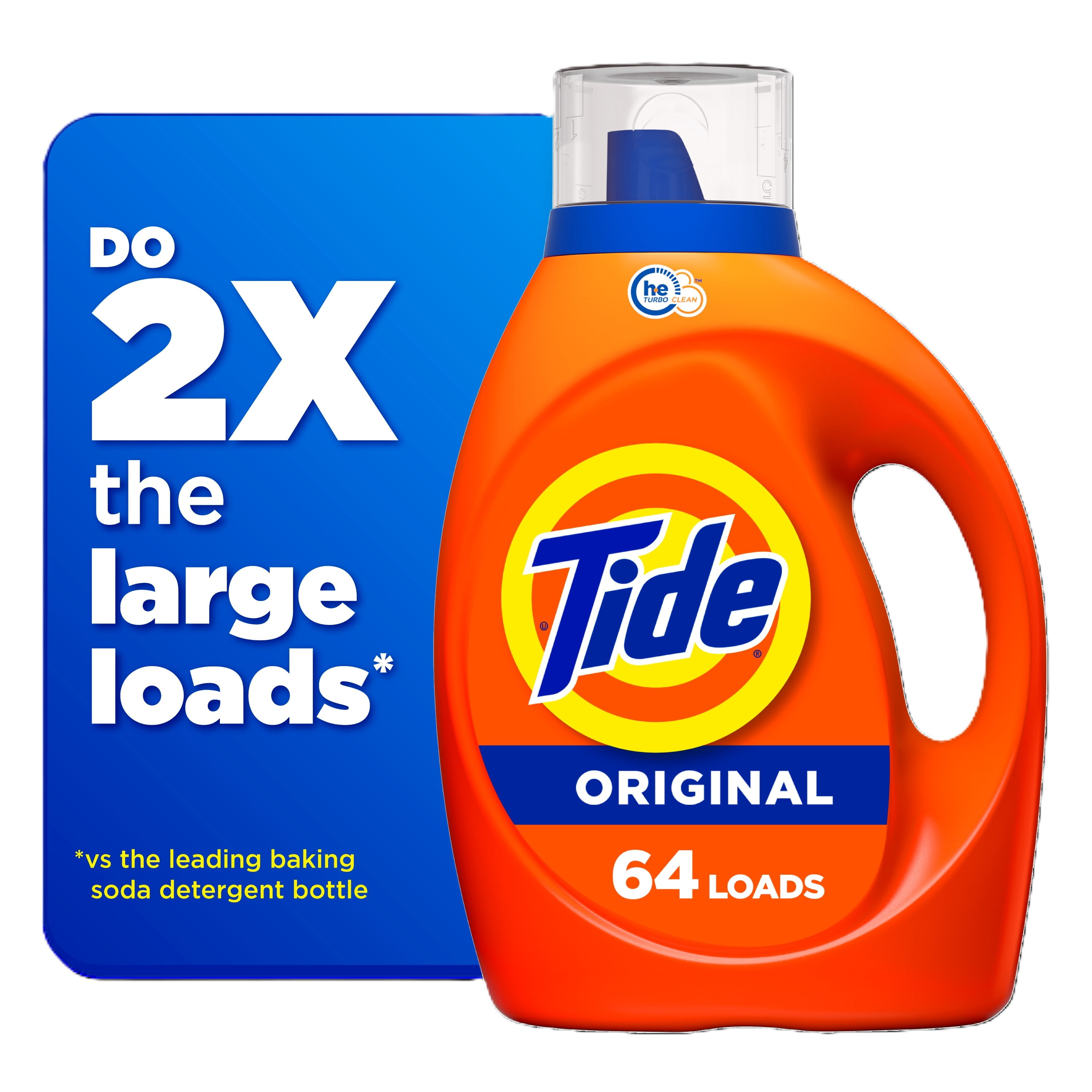 Tide Liquid Laundry Detergent, Original, 64 Loads, 84 fl oz, HE Compatible