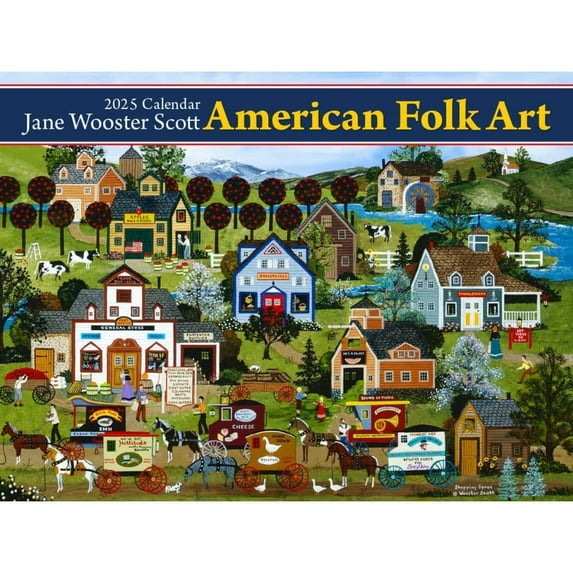 Tide-Mark, American Folk Art 2025 Wall Calendar