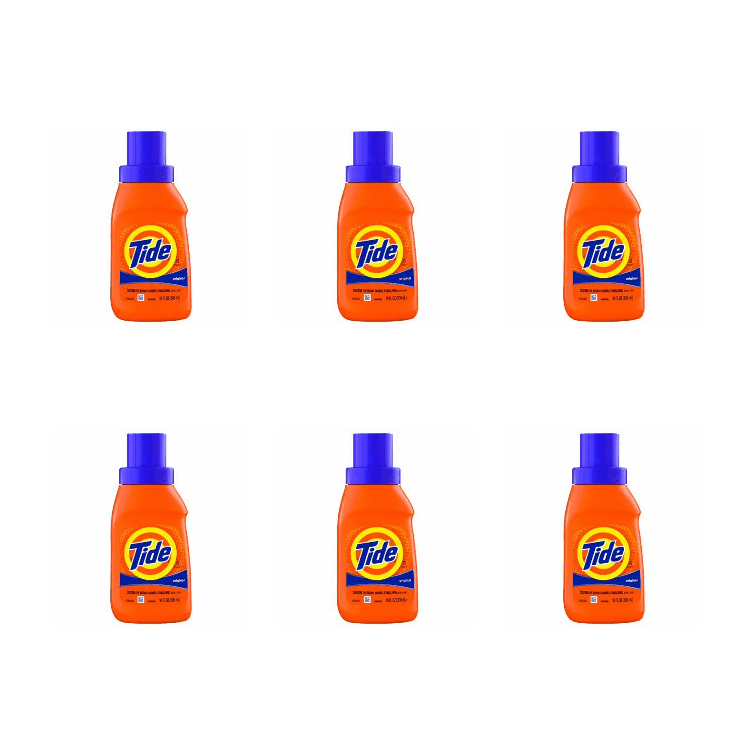 Tide Original Liquid Laundry Detergent ( 6  X 10.3 fl oz)  6 Pack, HE Compatible, Powerful Clean Formula