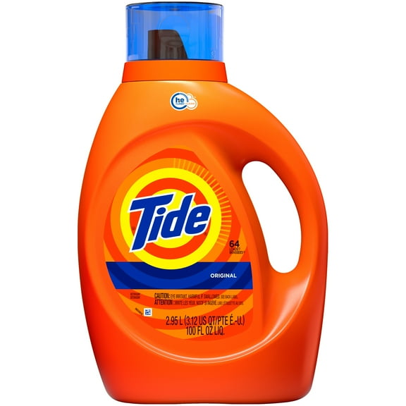 Tide Liquid Laundry Detergent, Original, 64 Loads 100 fl oz