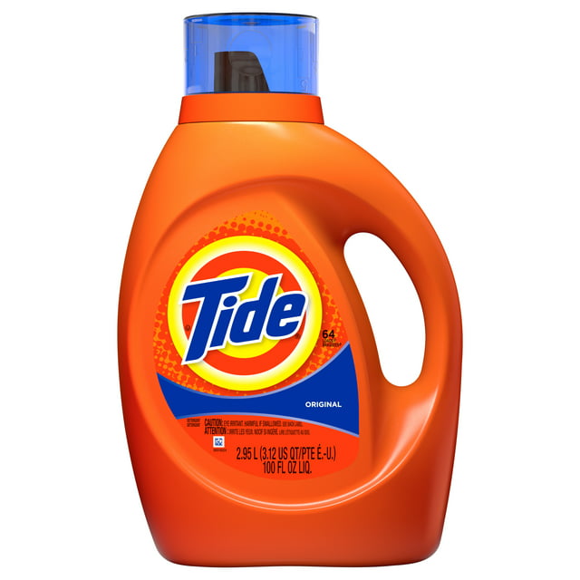 Tide Original Non-HE, Liquid Laundry Detergent, 100 Fl Oz 64 loads