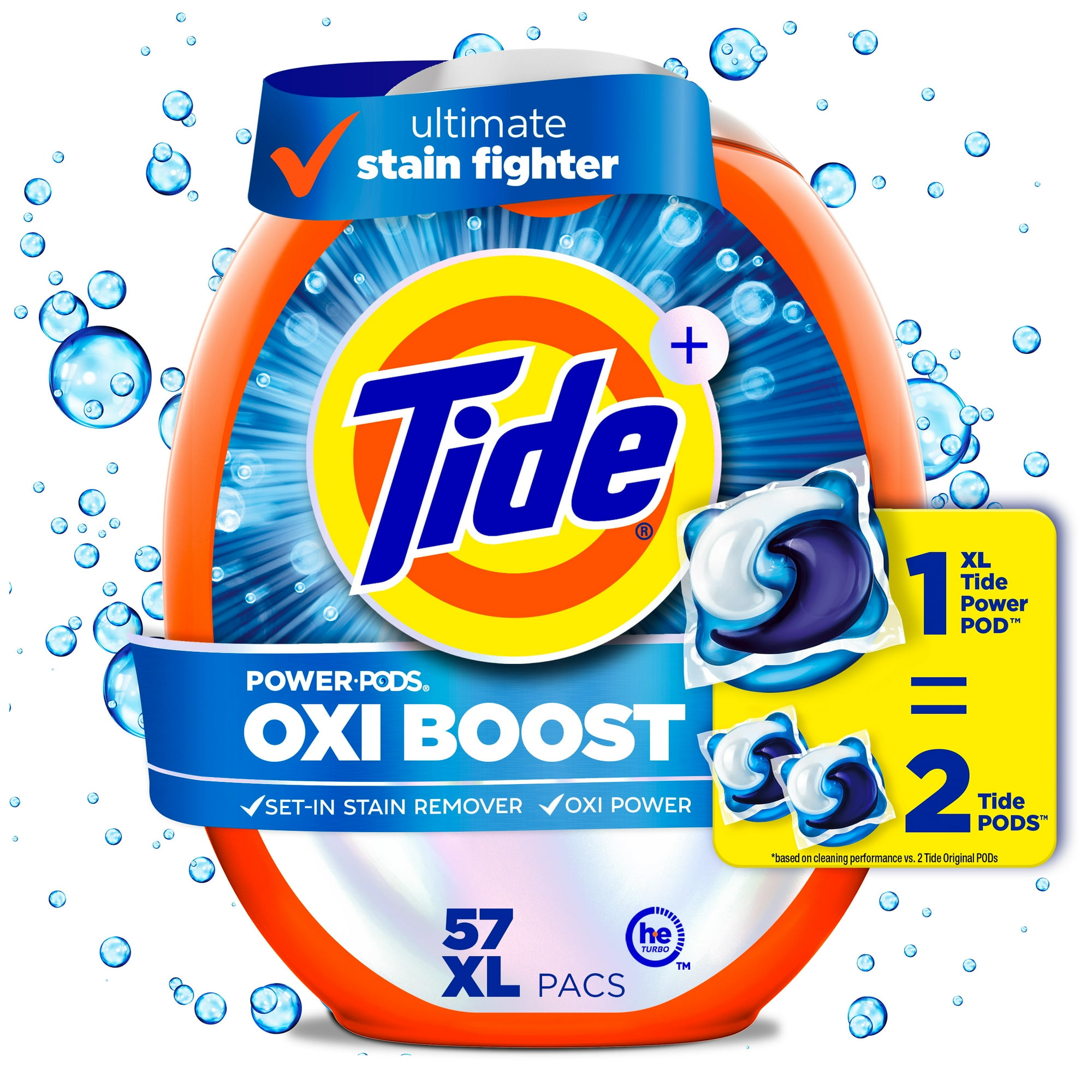 Oxi Boost Power PODS with Stain Remover , 57 Count