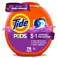 thumbnail image 1 of Tide PODS Liquid Laundry Detergent Packs, Spring Meadow Scent, 76 Count, 1 of 15