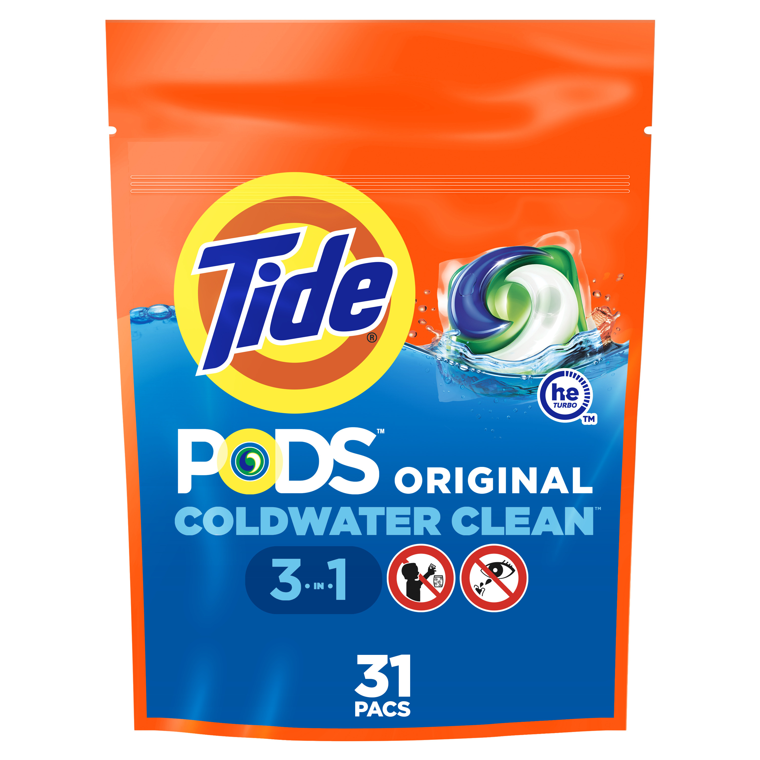 Tide PODS Liquid Laundry Detergent Pacs, Original, 31 count - image 1 of 12