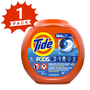 Tide PODS Liquid Laundry Detergent Pacs, Original Scent, 57 Count 1-Pack