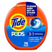 Tide PODS Laundry Detergent Soap Pacs, Original Scent, 76 Count