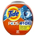 thumbnail image 1 of Tide PODS Liquid Laundry Detergent Soap Pacs, 4-n-1 Ultra Oxi, HE Compatible, Built in Pre-treater for Stains, 57 Count, 1 of 4
