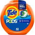 Tide PODS Liquid Laundry Detergent Soap Pacs, HE Compatible, 42 Count