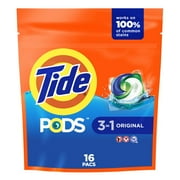 Tide PODS Turbo Original Scent HE Laundry Detergent Pacs - 16 ct- Pack of 2
