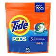 thumbnail image 1 of Tide PODS Turbo Original Scent HE Laundry Detergent Pacs - 16 ct, 1 of 5