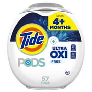 Tide PODS  Ultra OXI Free Laundry Detergent Pacs, 57 Count