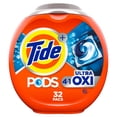 thumbnail image 1 of Tide PODS Laundry Detergent Soap Pacs, Ultra OXI, 32 Count, 1 of 13