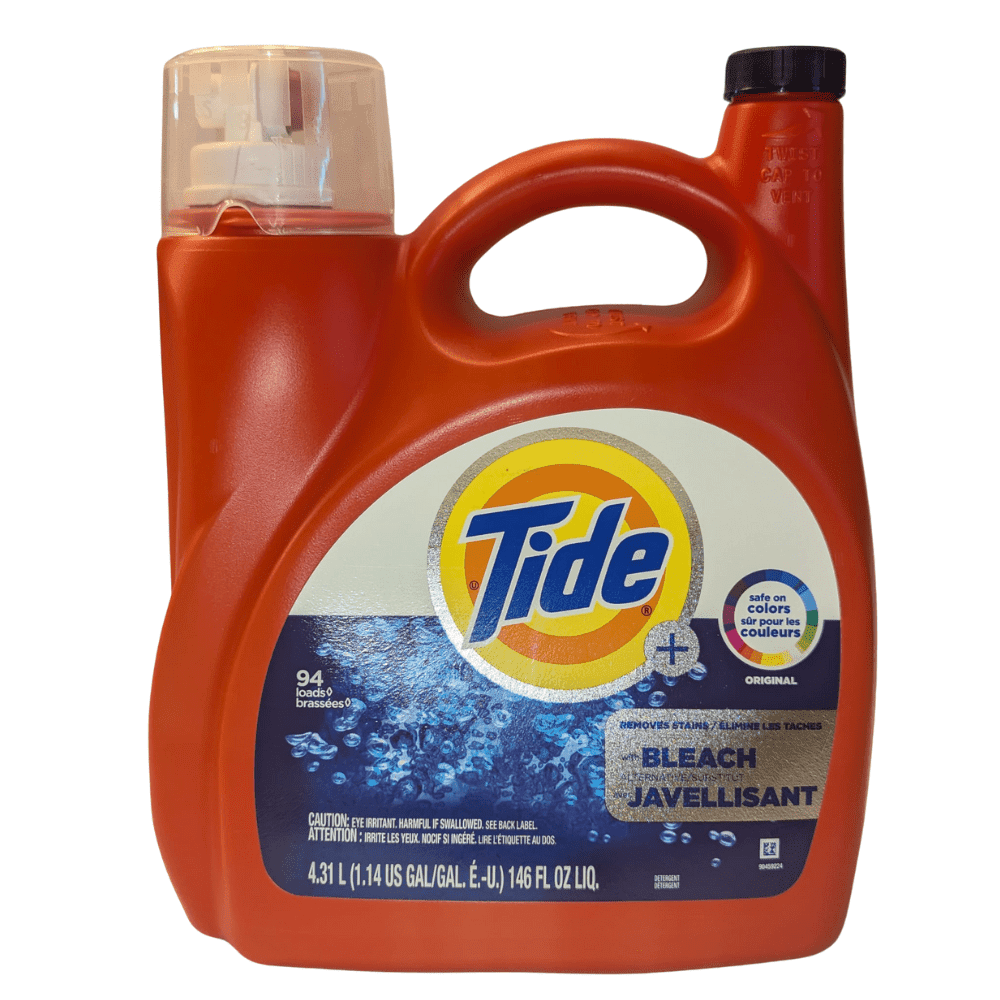 Tide Plus Bleach Alternative HE Turbo Clean Liquid Laundry Detergent, 146 fl oz, 94 Loads