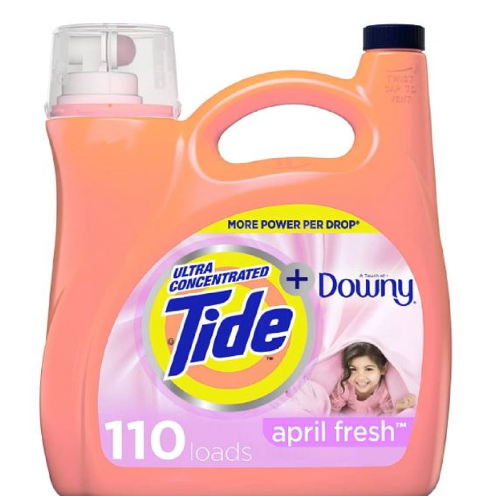 Tide HE Laundry Detergent w/Downy - April Fresh Scent (110 loads