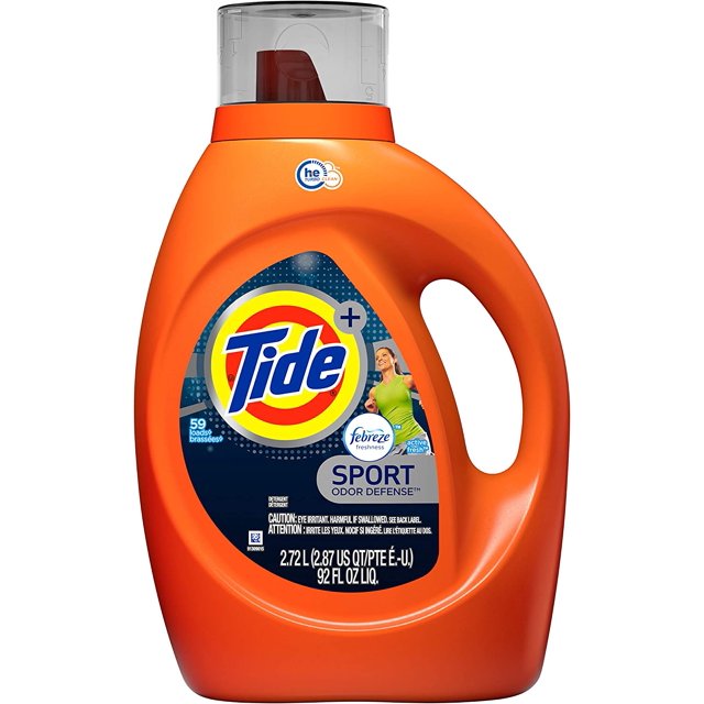 Tide Plus Febreze Fresh Sport Odor Defense, Liquid Laundry Detergent