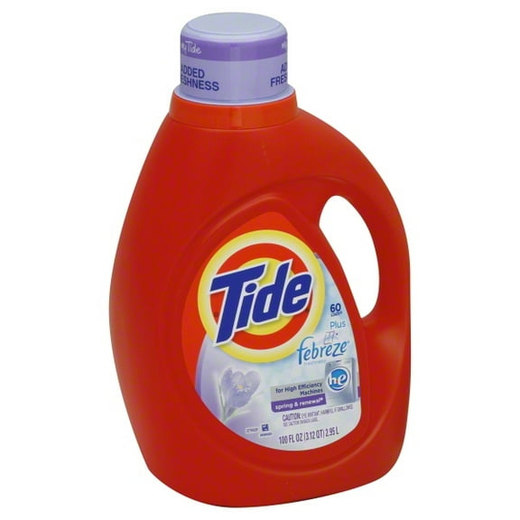 Tide Plus Febreze Freshness Spring & Renewal HE Laundry Detergent, 100 Fl. Oz.
