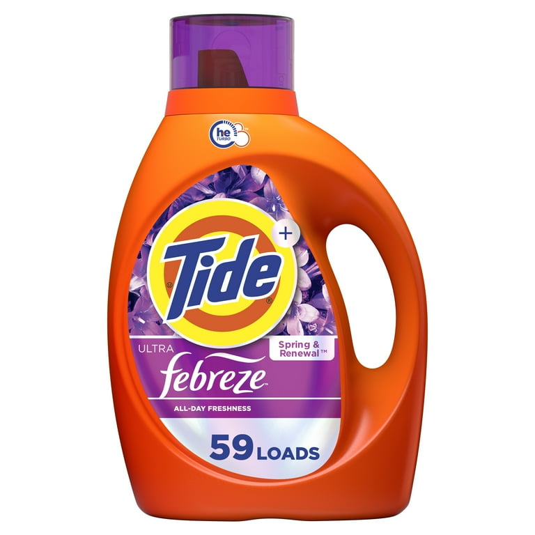 Tide Ultra Febreze Liquid Laundry Detergent, Spring Tide Ultra Febreze Liquid Laundry Detergent, Spring